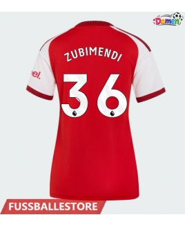 Günstige Arsenal Martin Zubimendi #36 Heimtrikot Damen 2026-27 Kurzarm